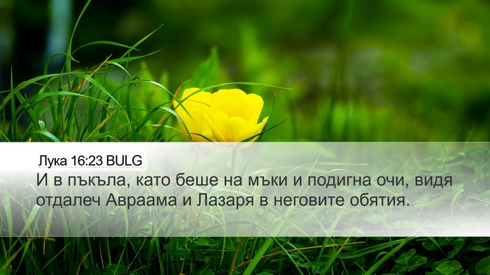 Лука 16:23 BULG Bible Verse Image