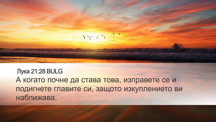 Лука 21:28 BULG Bible Verse Image