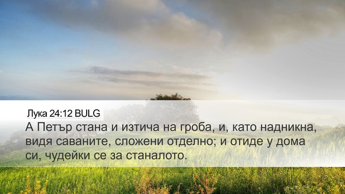 Лука 24:12 BULG Bible Verse Image