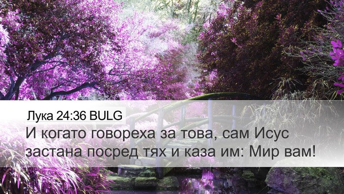 Лука 24:36 BULG Bible Verse Image