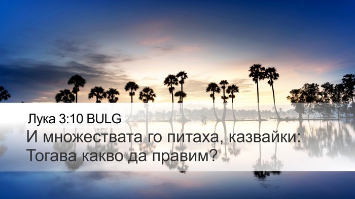 Лука 3:10 BULG Desktop Wallpaper - И множествата го питаха, - Desktop Bible Verse Wallpaper