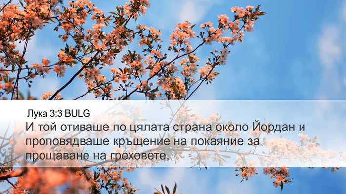 Лука 3:3 BULG Bible Verse Image