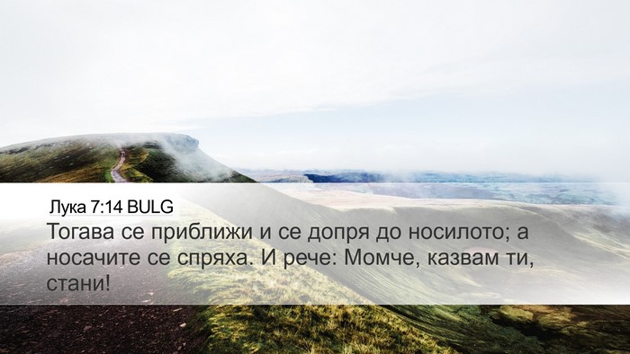 Лука 7:14 BULG Bible Verse Image