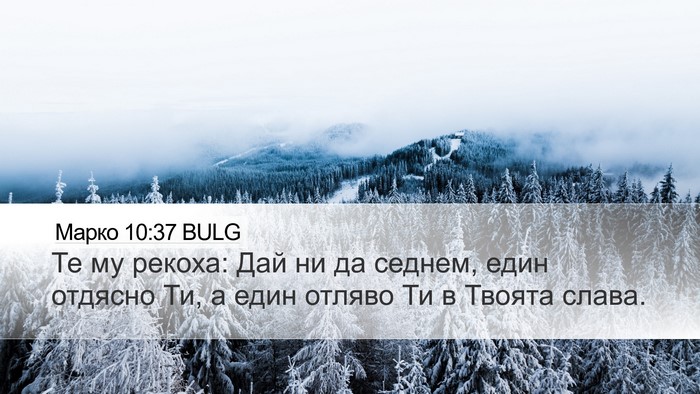 Марко 10:37 BULG Bible Verse Image