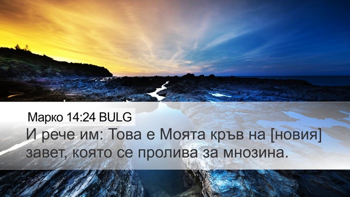 Марко 14:24 BULG Bible Verse Image