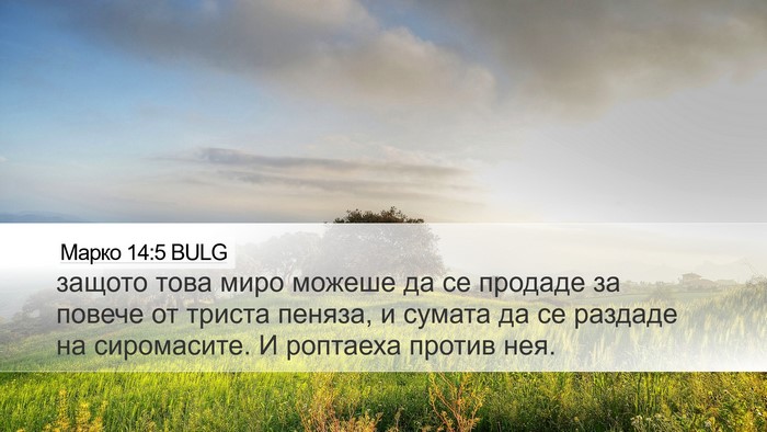 Марко 14:5 BULG Bible Verse Image