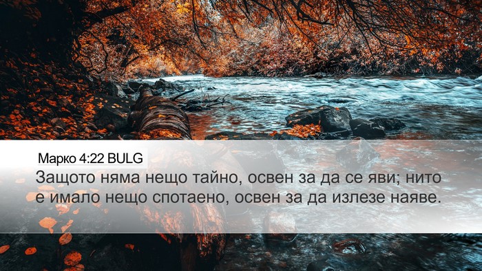Марко 4:22 BULG Bible Verse Image