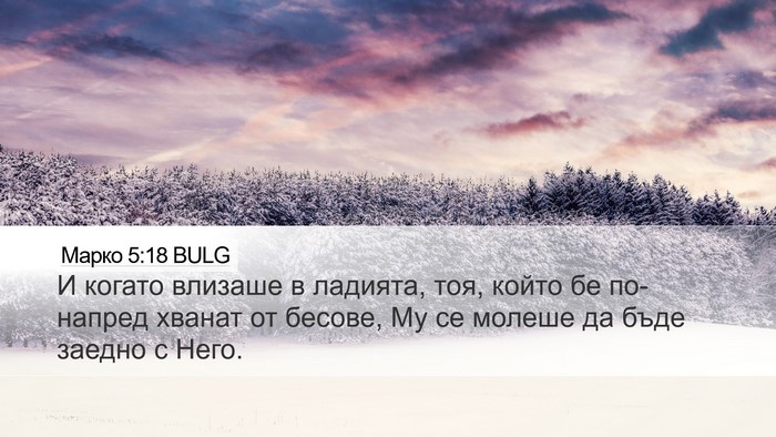 Марко 5:18 BULG Desktop Wallpaper - И когато влизаше в ладията, - Desktop Bible Verse Wallpaper