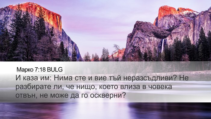 Марко 7:18 BULG Bible Verse Image