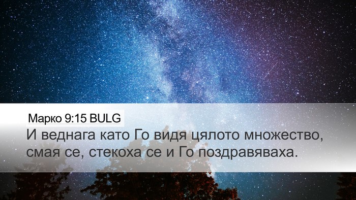 Марко 9:15 BULG Desktop Wallpaper - И веднага като Го видя - Desktop Bible Verse Wallpaper