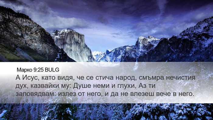 Марко 9:25 BULG Bible Verse Image