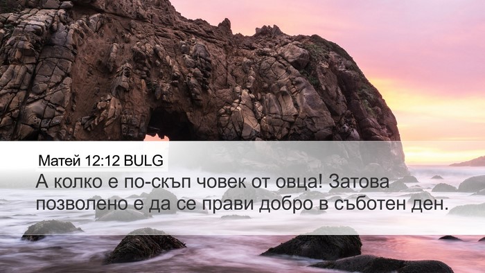 Матей 12:12 BULG Bible Verse Image