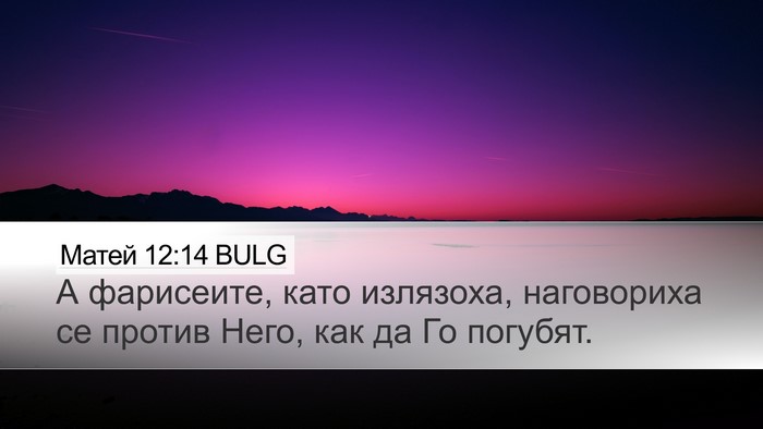 Матей 12:14 BULG Bible Verse Image