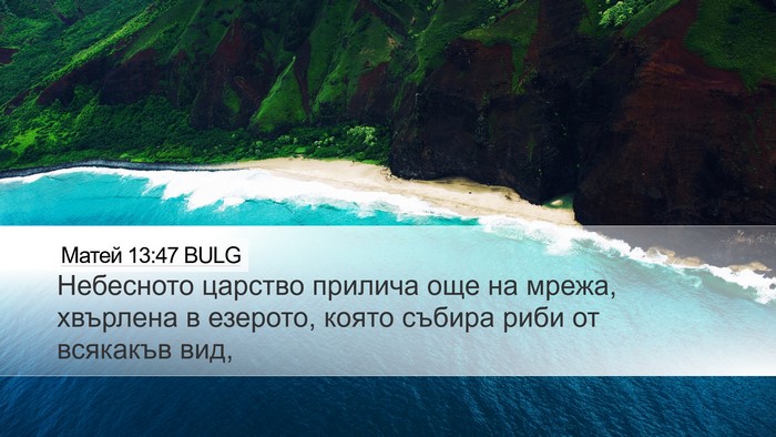 Матей 13:47 BULG Bible Verse Image