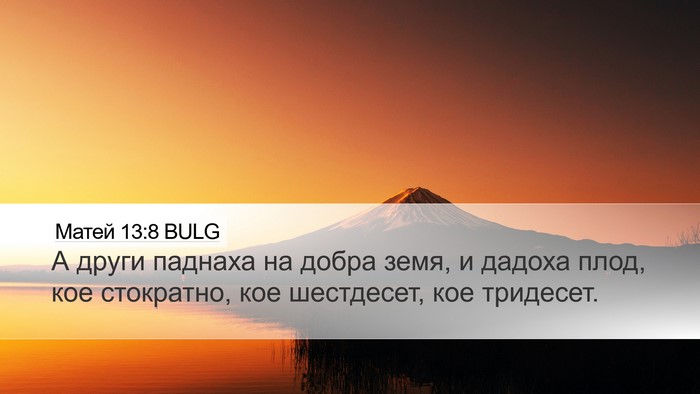 Матей 13:8 BULG Bible Verse Image