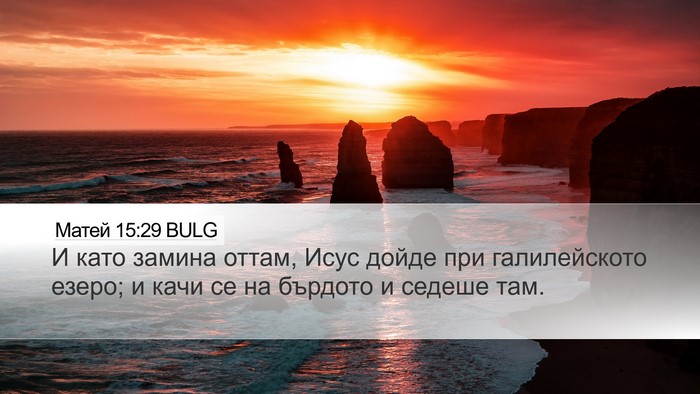 Матей 15:29 BULG Bible Verse Image