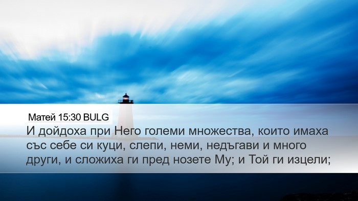 Матей 15:30 BULG Bible Verse Image