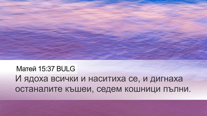 Матей 15:37 BULG Bible Verse Image