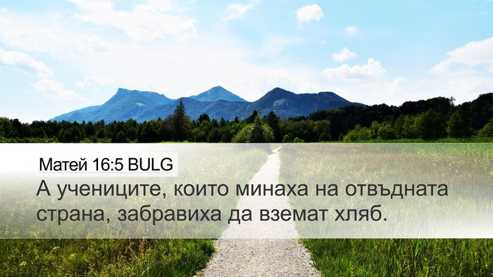 Матей 16:5 BULG Bible Verse Image