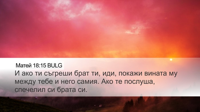 Матей 18:15 BULG Bible Verse Image