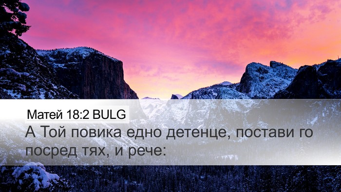 Матей 18:2 BULG Bible Verse Image