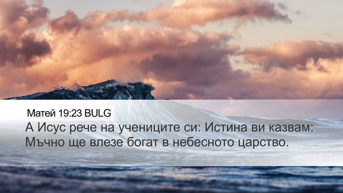 Матей 19:23 BULG Bible Verse Image