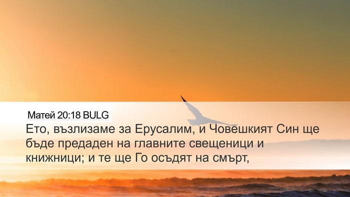 Матей 20:18 BULG Bible Verse Image