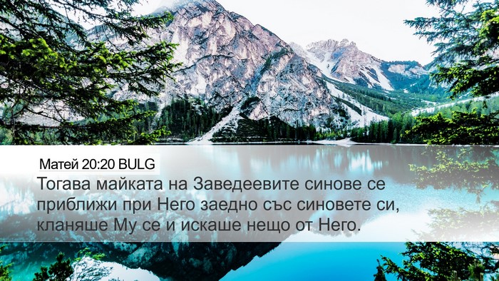 Матей 20:20 BULG Bible Verse Image