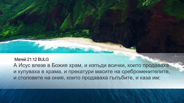 Матей 21:12 BULG Bible Verse Image