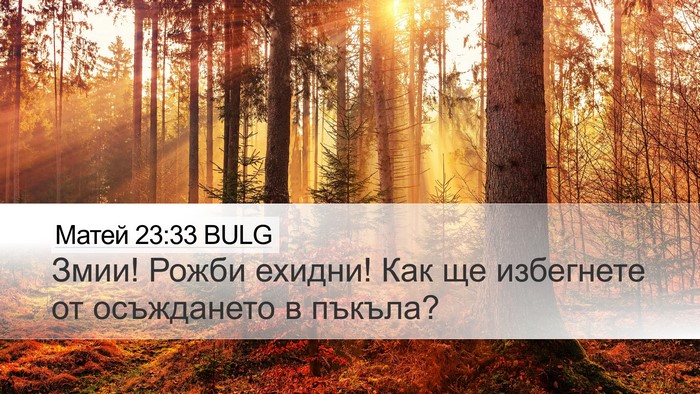 Матей 23:33 BULG Bible Verse Image
