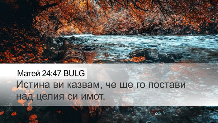 Матей 24:47 BULG Bible Verse Image