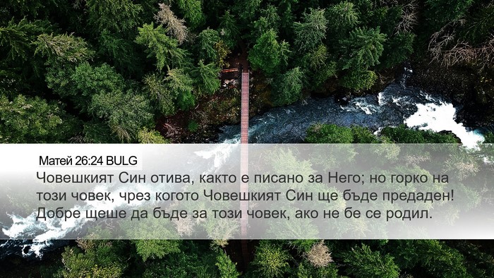 Матей 26:24 BULG Bible Verse Image