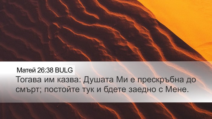 Матей 26:38 BULG Bible Verse Image