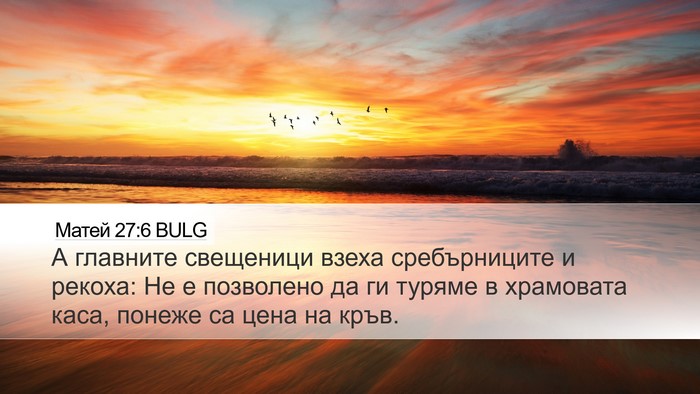 Матей 27:6 BULG Bible Verse Image