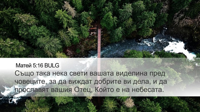 Матей 5:16 BULG Bible Verse Image