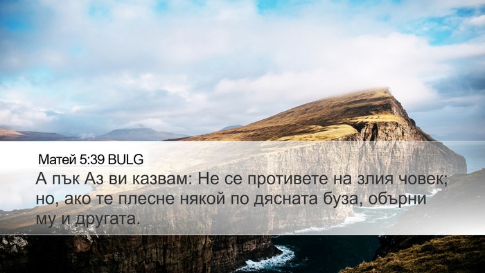 Матей 5:39 BULG Bible Verse Image