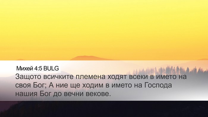 Михей 4:5 BULG Bible Verse Image