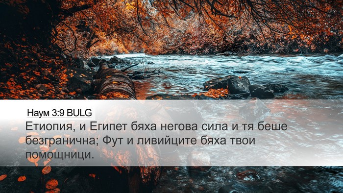 Наум 3:9 BULG Bible Verse Image