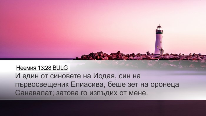 Неемия 13:28 BULG Bible Verse Image