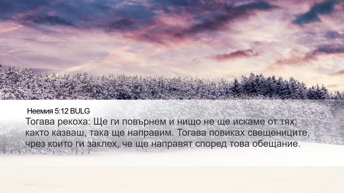 Неемия 5:12 BULG Bible Verse Image
