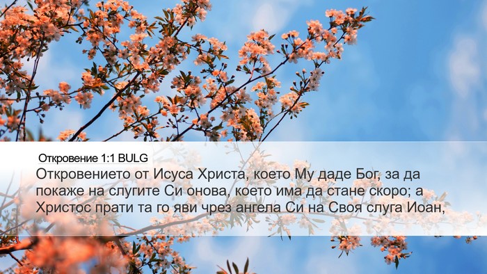 Откровение 1:1 BULG Bible Verse Image