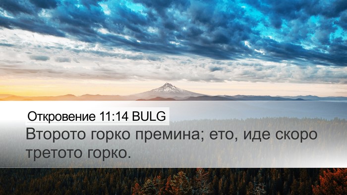 Откровение 11:14 BULG Bible Verse Image