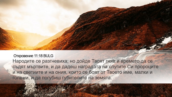 Откровение 11:18 BULG Bible Verse Image