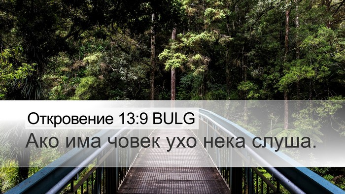 Откровение 13:9 BULG Bible Verse Image