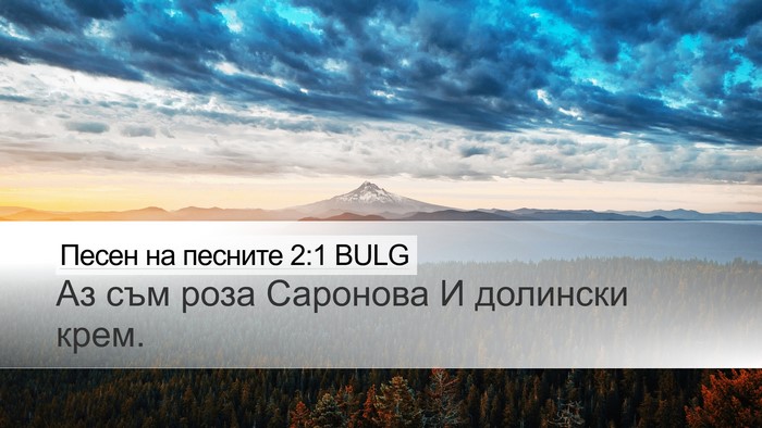 Песен на песните 2:1 BULG Bible Verse Image