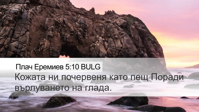 Плач Еремиев 5:10 BULG Bible Verse Image