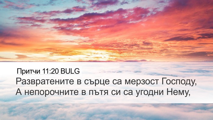 Притчи 11:20 BULG Bible Verse Image