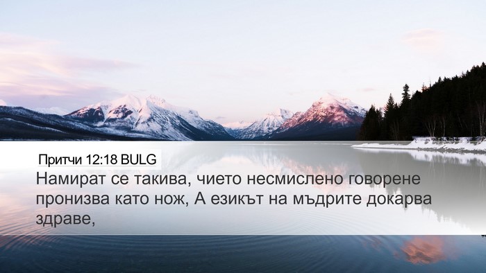 Притчи 12:18 BULG Bible Verse Image