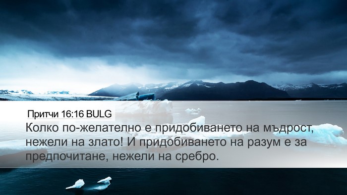 Притчи 16:16 BULG Bible Verse Image