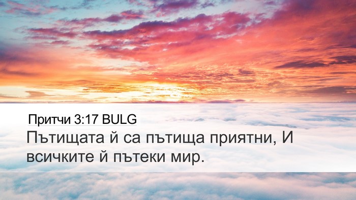 Притчи 3:17 BULG Bible Verse Image